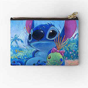 Stitch on beach zipper pouch