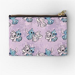 Lilo Stitch Angel Watercolor Zipper Pouch