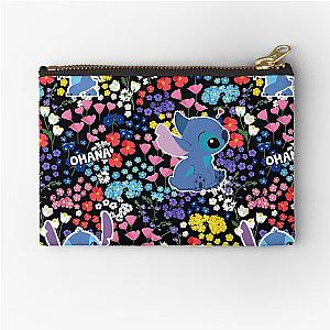 Stitch Flowers on Ohana Zipper Pouch