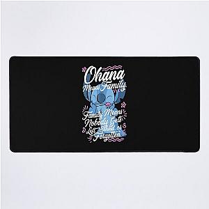 Stitch ohana means Family Classic T-Shirt Desk Mat