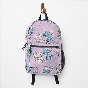 Lilo Stitch Angel Watercolor Backpack