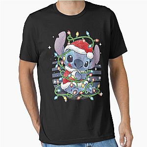 Christmas Lilo Stitch Lights Essential T-Shirt