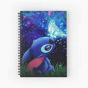 Stitch Butterfly Starry Spiral Notebook