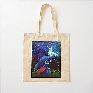 Stitch Butterfly Cotton Tote Bag Starry Sky