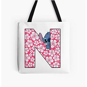 Lilo and Stitch Letter All Over Print Tote Bag