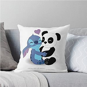Stitch Panda Throw Pillow