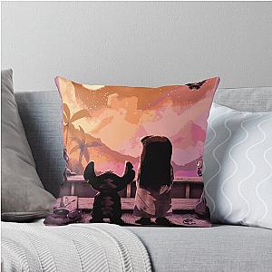 Lilo and Stitch Sun Artwork Throw Pillow