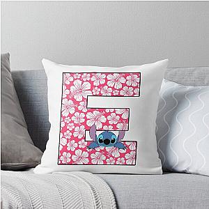 Lilo and Stitch Letter E Throw Pillow