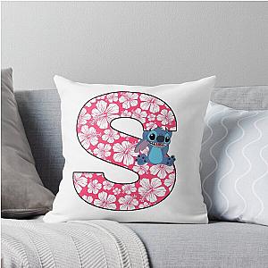 Lilo Stitch Letter S Throw Pillow