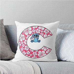 Lilo and Stitch Letter C Throw Pillow