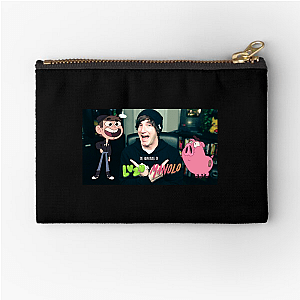 Luzu Pixel Heart Luzu Zipper Pouches
