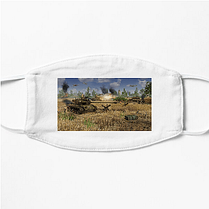 Men of War World War II Commander Aesthetic Men Of War Face Masks