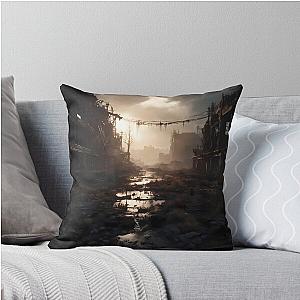 Metro Exodus Landscape Post-Apocalyptic Splendor Throw Pillow