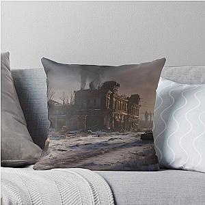 Metro Exodus Landscape Post-Apocalyptic Splendor Throw Pillow