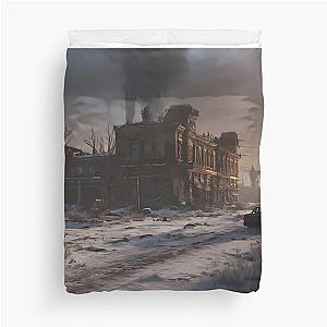 Metro Exodus Landscape: Post-Apocalyptic Splendor Duvet Cover