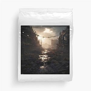 Metro Exodus Landscape: Post-Apocalyptic Splendor Duvet Cover