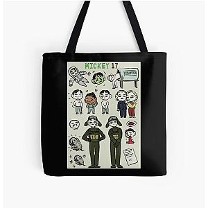 Mickey 17 hand-drawing fanart All Over Print Tote Bag