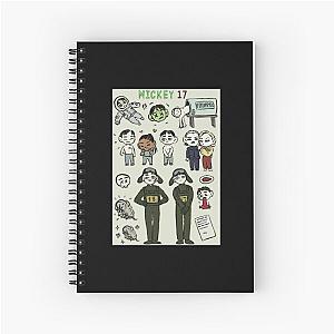 Mickey 17-handwriting fan art Spiral Notebook