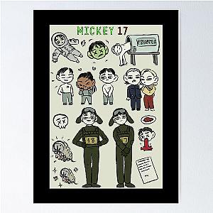 Mickey 17 hand drawing fan art Poster