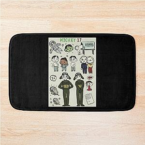 Mickey 17 handmade fan art Bath Mat