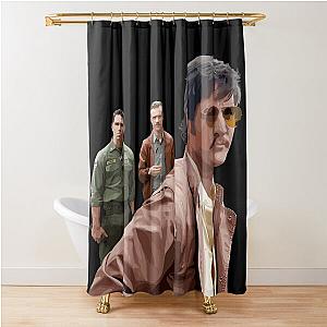 Agent Peña and Steve Murphy from Narcos Shower Curtain