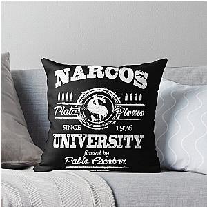 Narcos university throw pillow