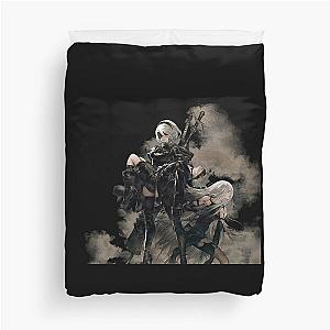 Nier Automata Black Duvet Cover