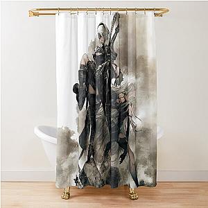Nier Automata Shower Curtain