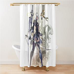 Yorha No. 2 Type B - Nier Automata Shower Curtain