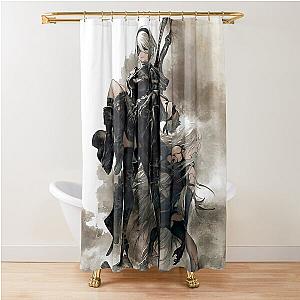 Nier Automata Shower Curtain