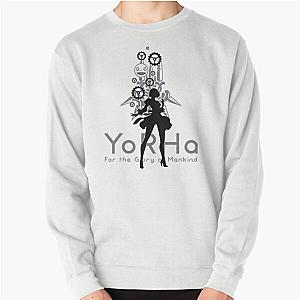 Nier Automata 2B Yorra Pullover Sweatshirt