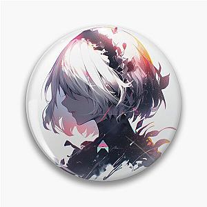 2B Glitch NieR Pin