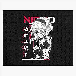 Ni no and Automata 2B T-Shirt Mask Jigsaw Puzzle