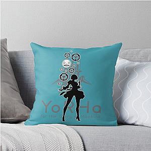 Nier Automata - 2B YoRHa Throw Pillow