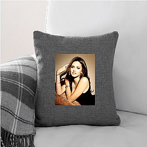 Nina Dobrev Witness Her Captivating Presence Look Nina Dobrev Pillows Cover