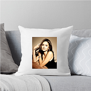Nina Dobrev Witness Her Captivating Presence Look Nina Dobrev Pillows Cover