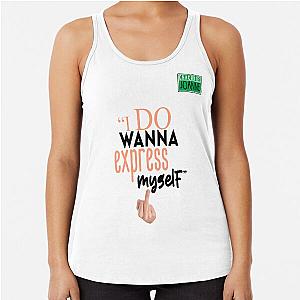 I do wanna express myself - Joanne Office Space Racerback Tank Top