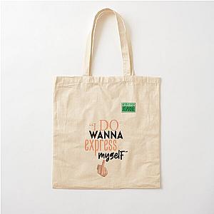I wanna express myself in  - Joanne Office Space Cotton Tote Bag