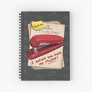 Milton's Red Stapler on a TPS Report - Excuse me, I believe you have my stapler - Inspired by Office Space note book