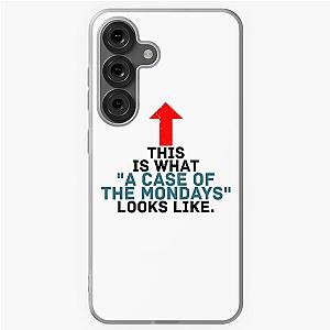 This face is a case of Monday's Office Space Samsung Galaxy Soft Case