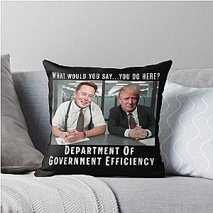 DOGE Meme Office Throw Pillow