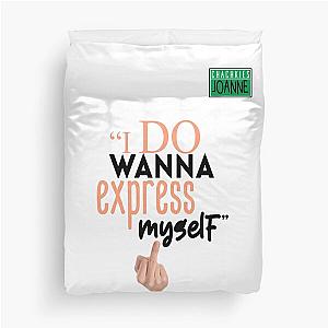 I want to express myself - Office Space Duvet Cover