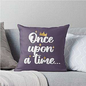 Once Upon a Time Fairytale Book Opening Throw Pillow