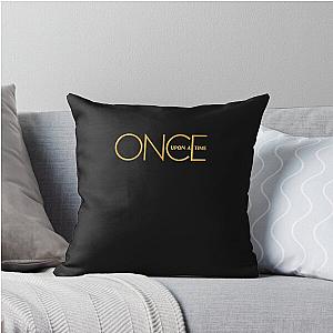Once upon a Time logo Fitted T-Shirt Throw Pillow
