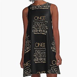Once Upon a Time A-Line Gold Dress