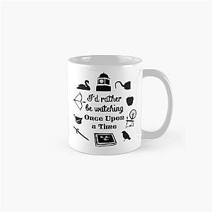 I'd Rather Be Watching Once Upon a Time Icon Design in Black Classic Mug