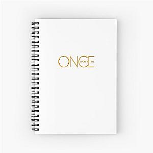 Once Upon a Time - logo Fitted T-Shirt Spiral Notebook