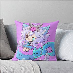 Paladins IO Luna Chibi Throw Pillow