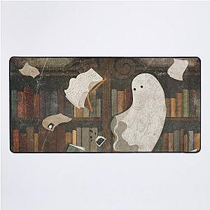 There's a Poltergeist in Library Again Desk Mat