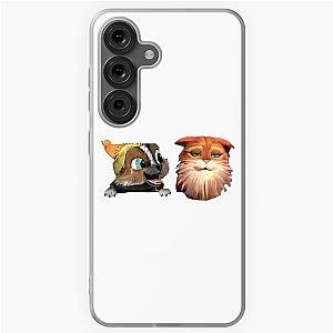 Cute Perrito and Puss in Boots Samsung Galaxy Case